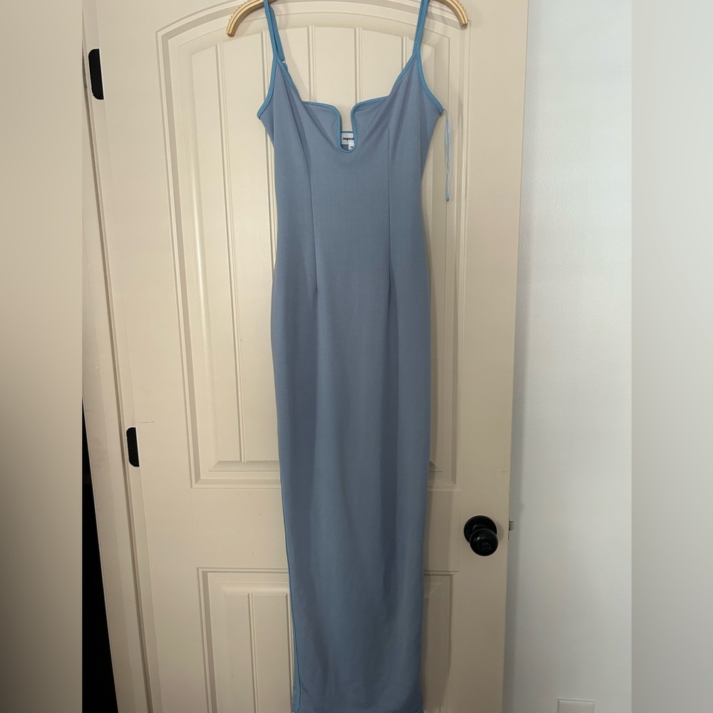 Super down Blue Maxi Dress
